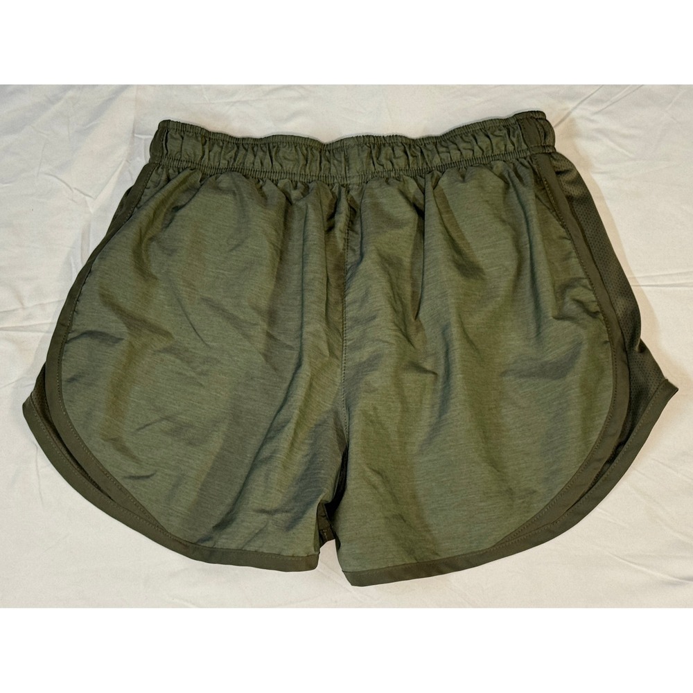 Nike Womens Dri-FIT Tempo Running Shorts Olive Green Heather CU8890-222 Small - Picture 2 of 6